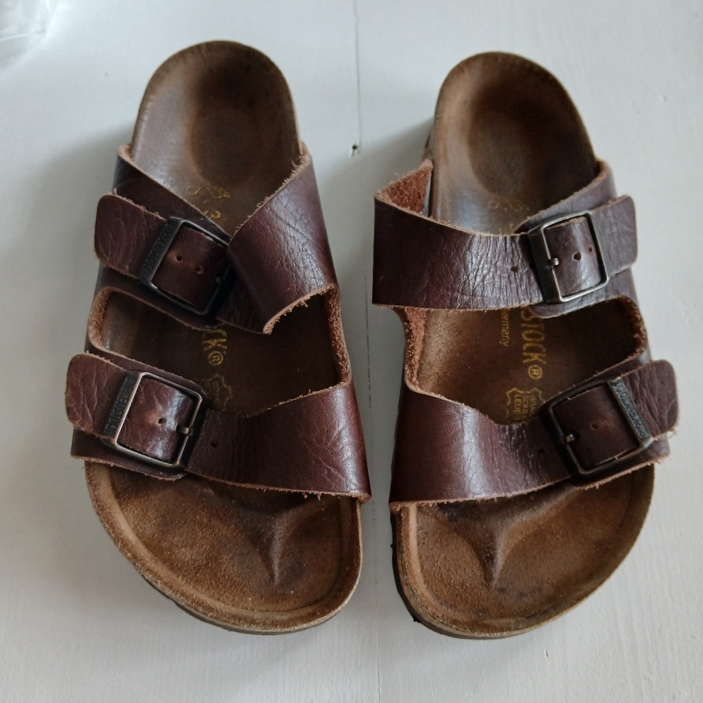 Birkenstock Brown Leather Sandals - Size 36 - Picture 7 of 15